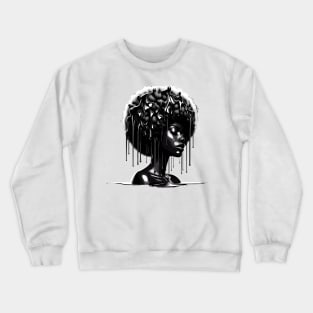 Afrocentric Woman Dripping With Melanin Crewneck Sweatshirt